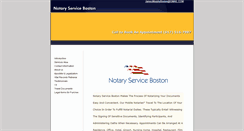 Desktop Screenshot of notaryserviceboston.com