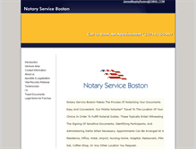 Tablet Screenshot of notaryserviceboston.com